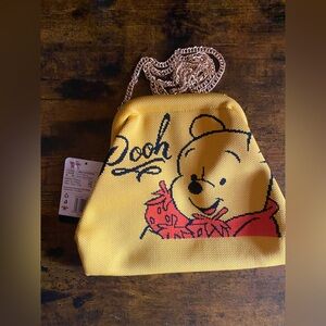 Winnie the Pooh Clutch w Gold Chain Crossbody Bag